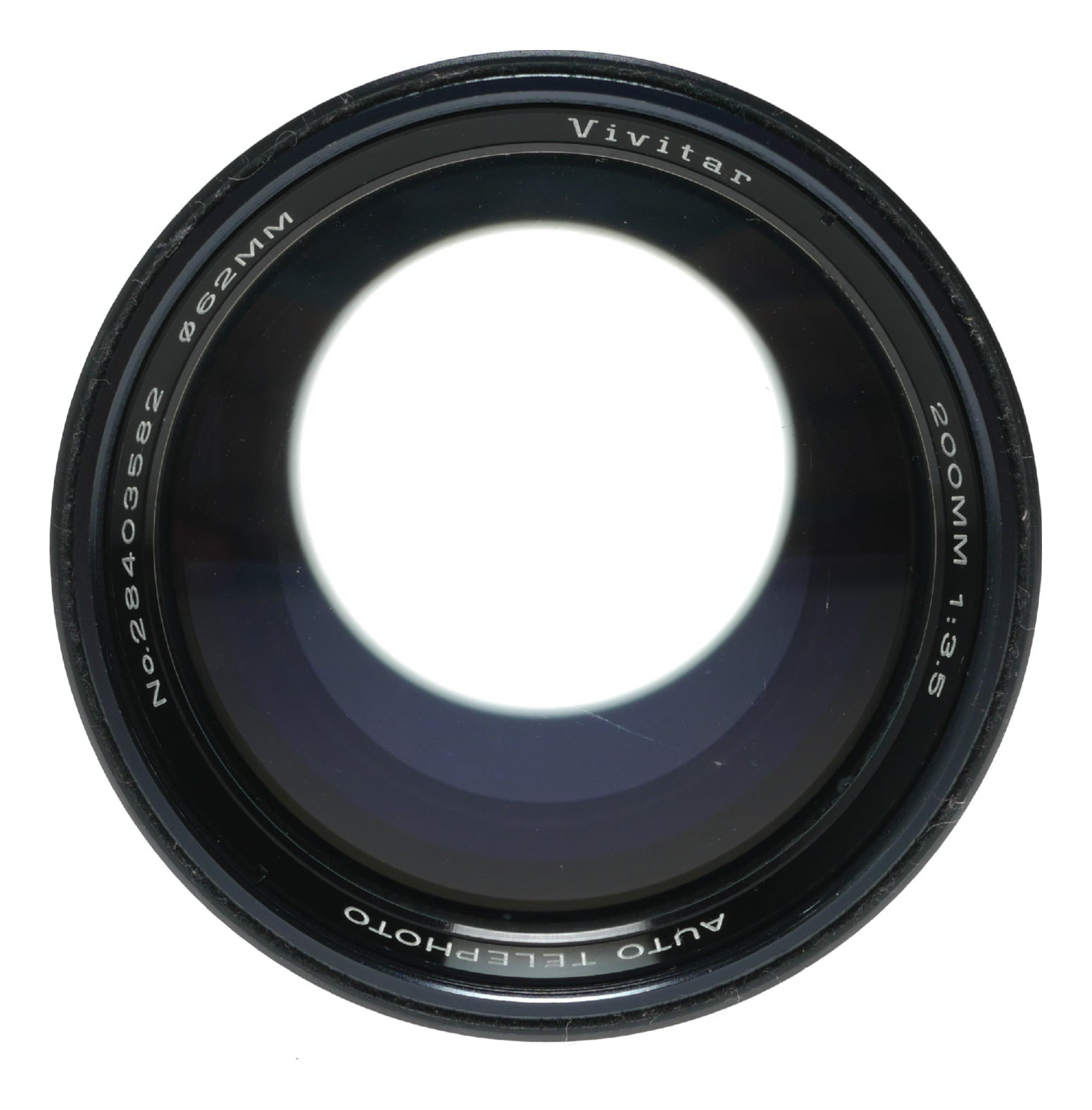 Vivitar 200mm f/3.5 Auto Telephoto Lens, 62mm Filter Thread, Made in Japan - View 2