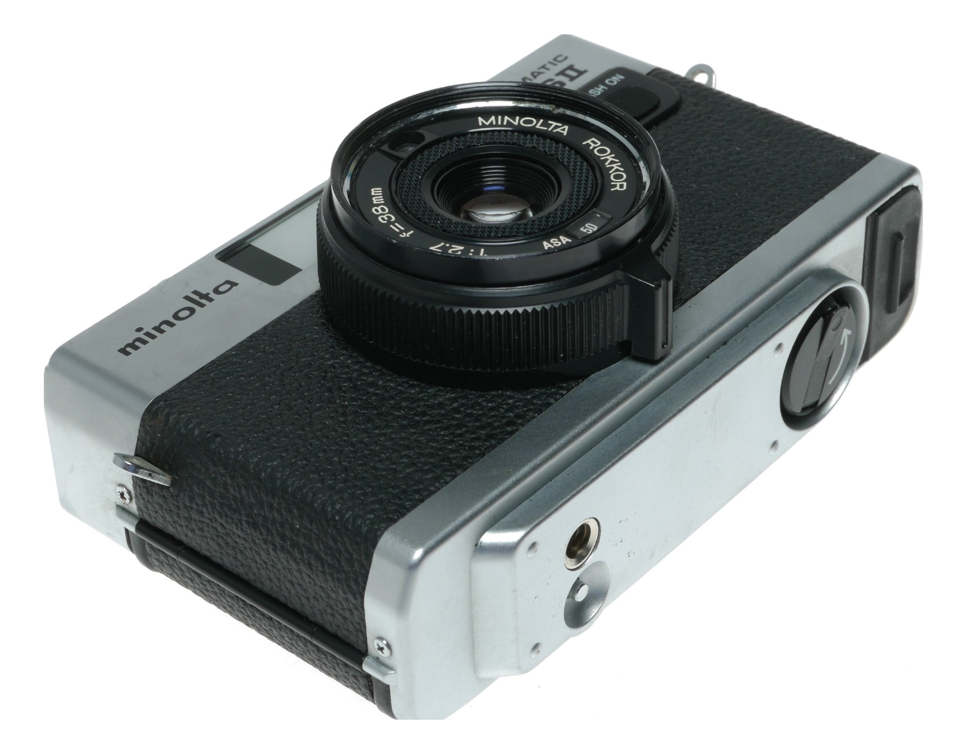 Minolta Hi-Matic CSII Vintage Film Camera with 38mm f/2.7 Rokkor Lens - View 10