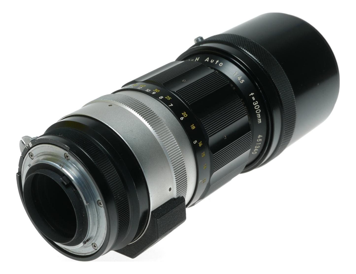 Nikon Nikkor-H Auto 1:4.5 f=300mm Vintage Telephoto Lens - View 4
