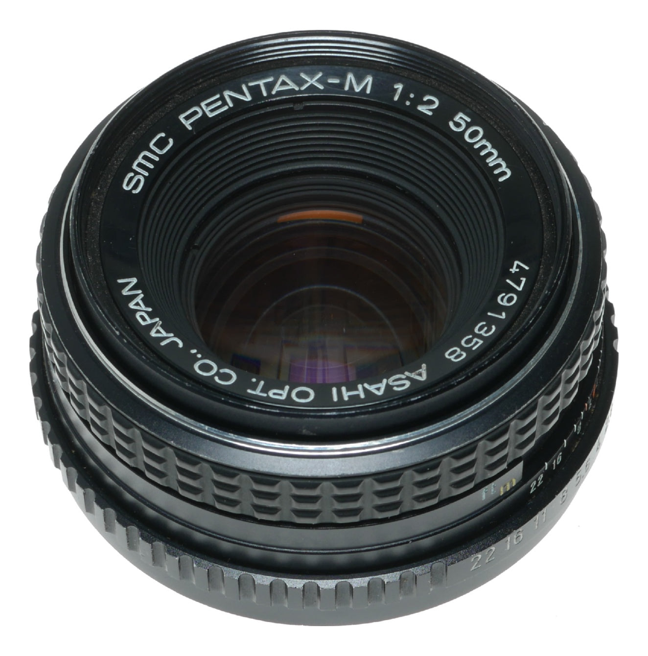Pentax-M 50mm f/2 Vintage SLR Lens by Asahi Optical Co. Japan - View 2