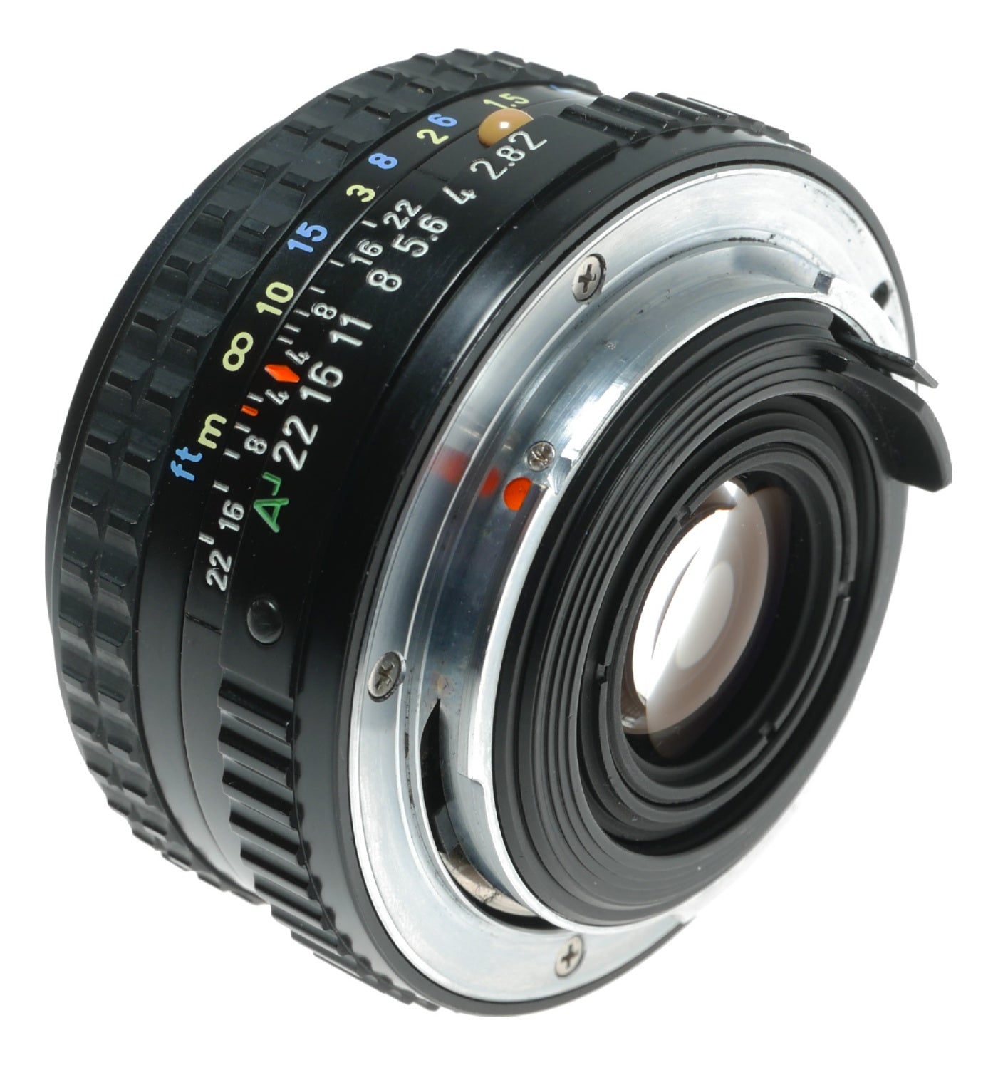 Pentax SMC Pentax-A 50mm f/2 Vintage SLR Camera Lens - View 3