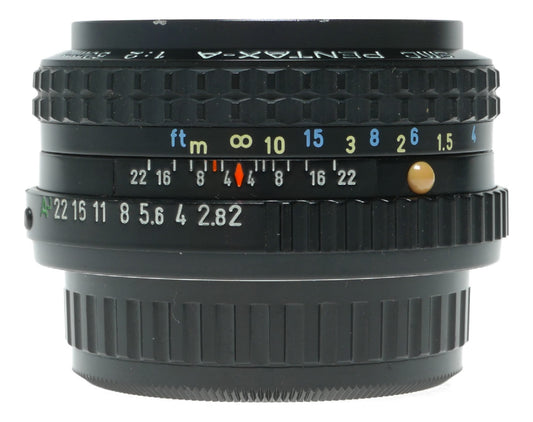 Pentax SMC Pentax-A 50mm f/2 Vintage SLR Camera Lens - View 8