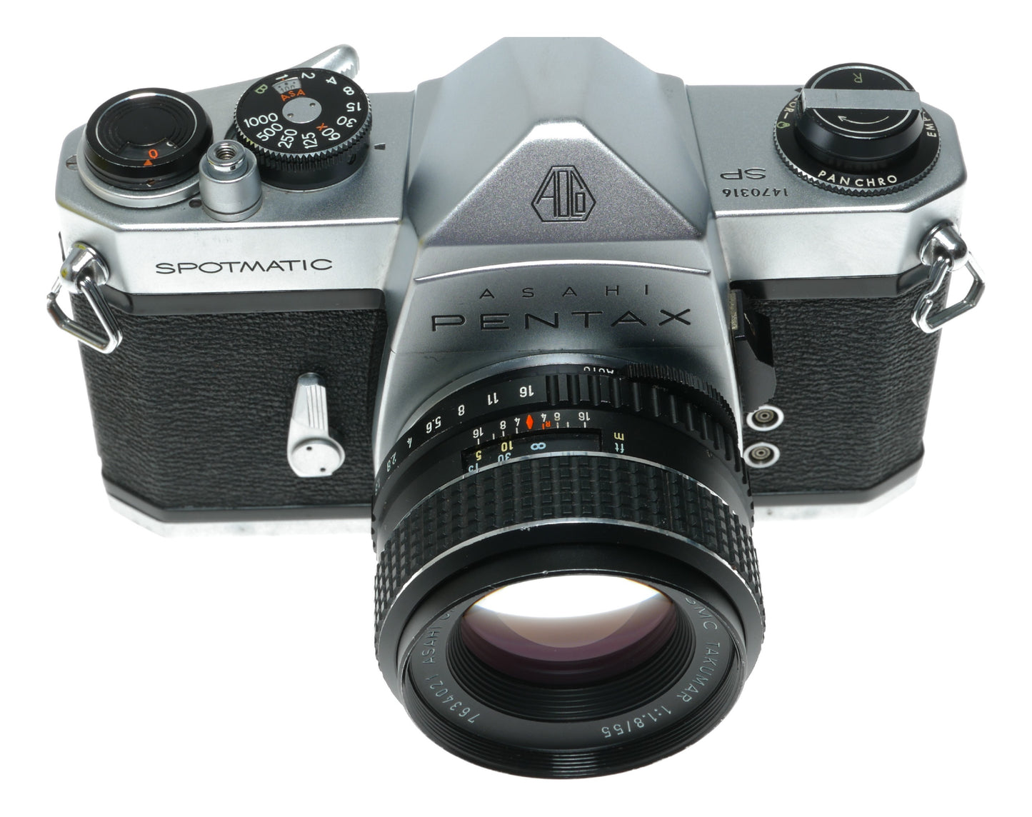 Asahi Pentax Spotmatic Vintage SLR Camera with SMC Takumar 1:1.8/55mm Lens - View 4