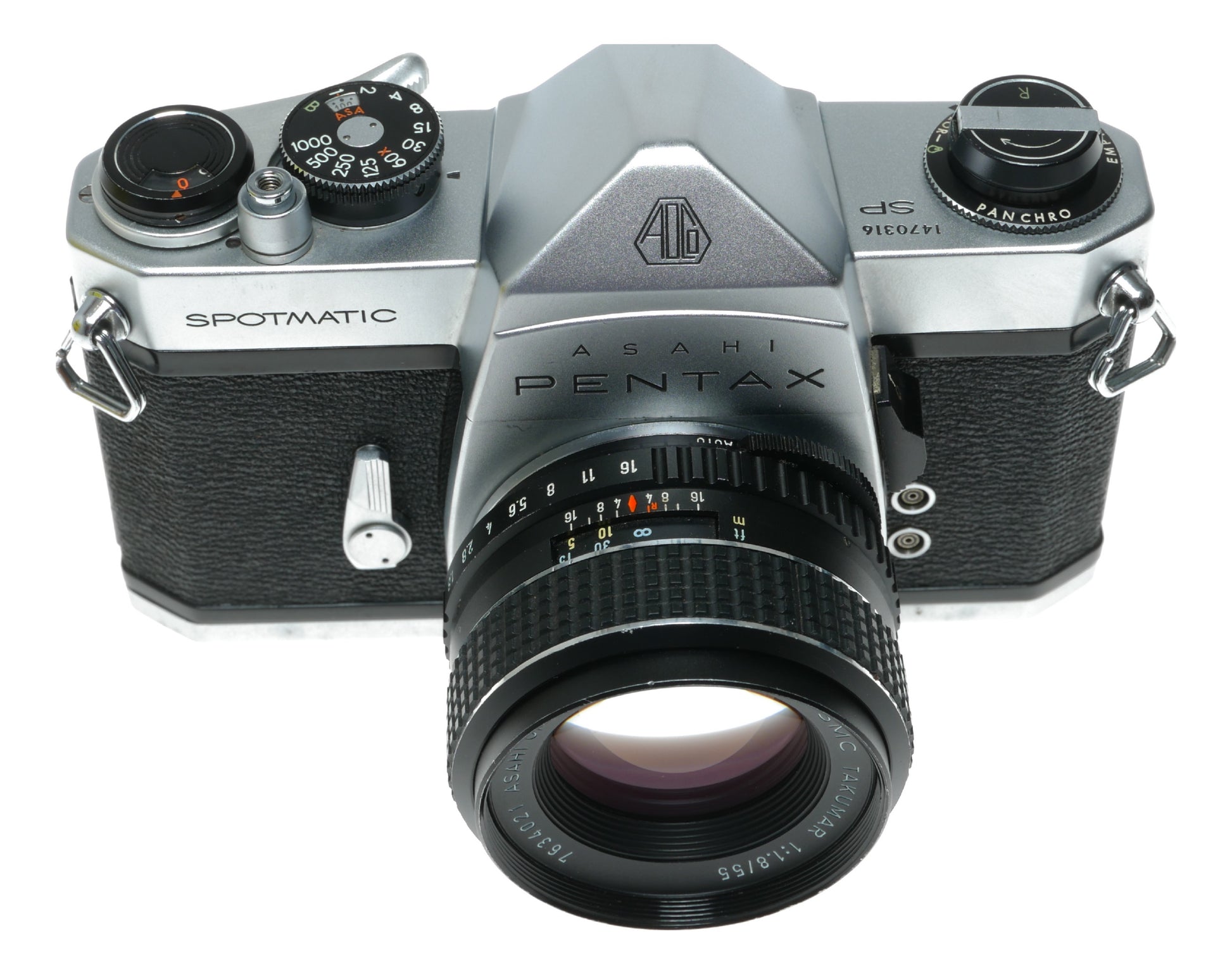Asahi Pentax Spotmatic Vintage SLR Camera with SMC Takumar 1:1.8/55mm Lens - View 4