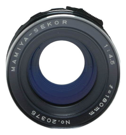 Mamiya-Sekor 180mm f/4.5 Vintage Camera Lens - View 2