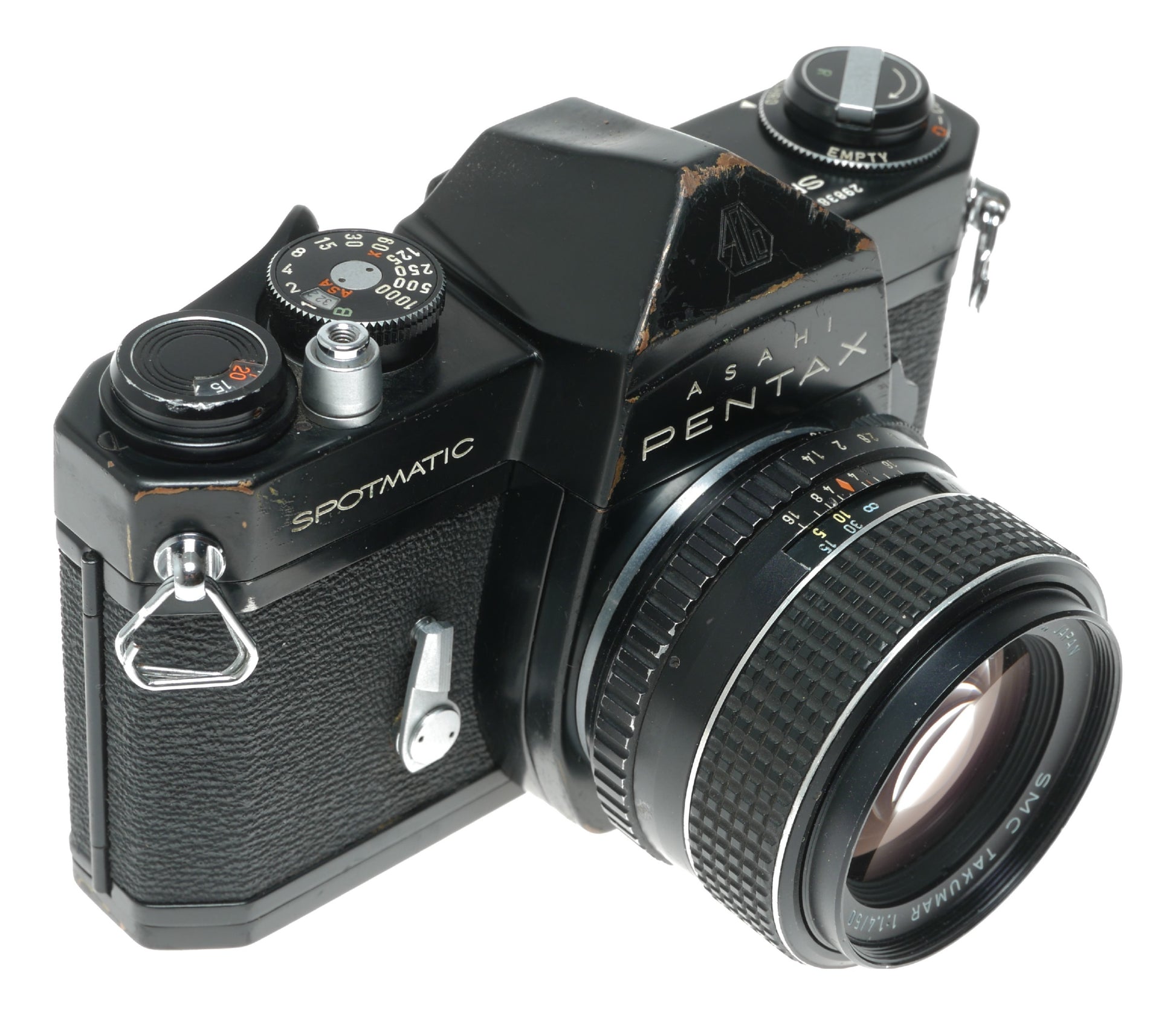 Asahi Pentax Spotmatic Vintage SLR Camera with SMC Takumar 1:1.4/50mm Lens - View 4