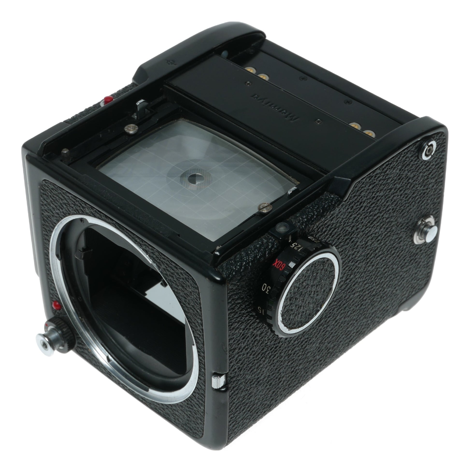 Mamiya M645J Vintage Medium Format Film Camera - Silver Oxide Battery Model - View 3