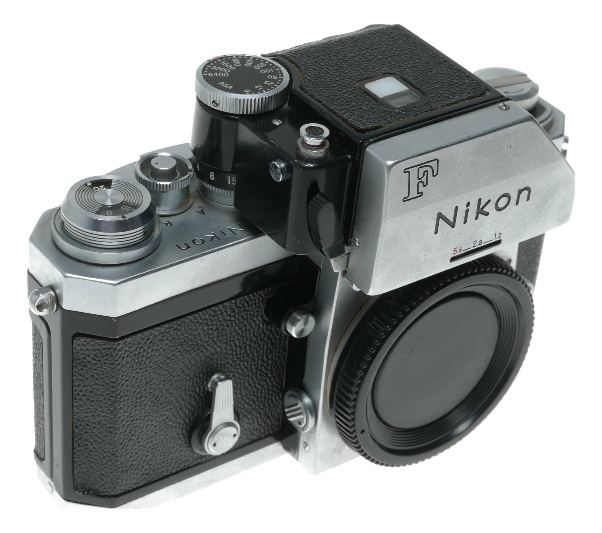 Nikon F Vintage Film SLR Camera with Multiple Shutter Speeds and ISO Range - View 2