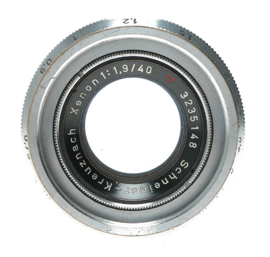 Schneider-Kreuznach Xenon 1:1.9/40mm f/1.9 Vintage Camera Lens from Germany