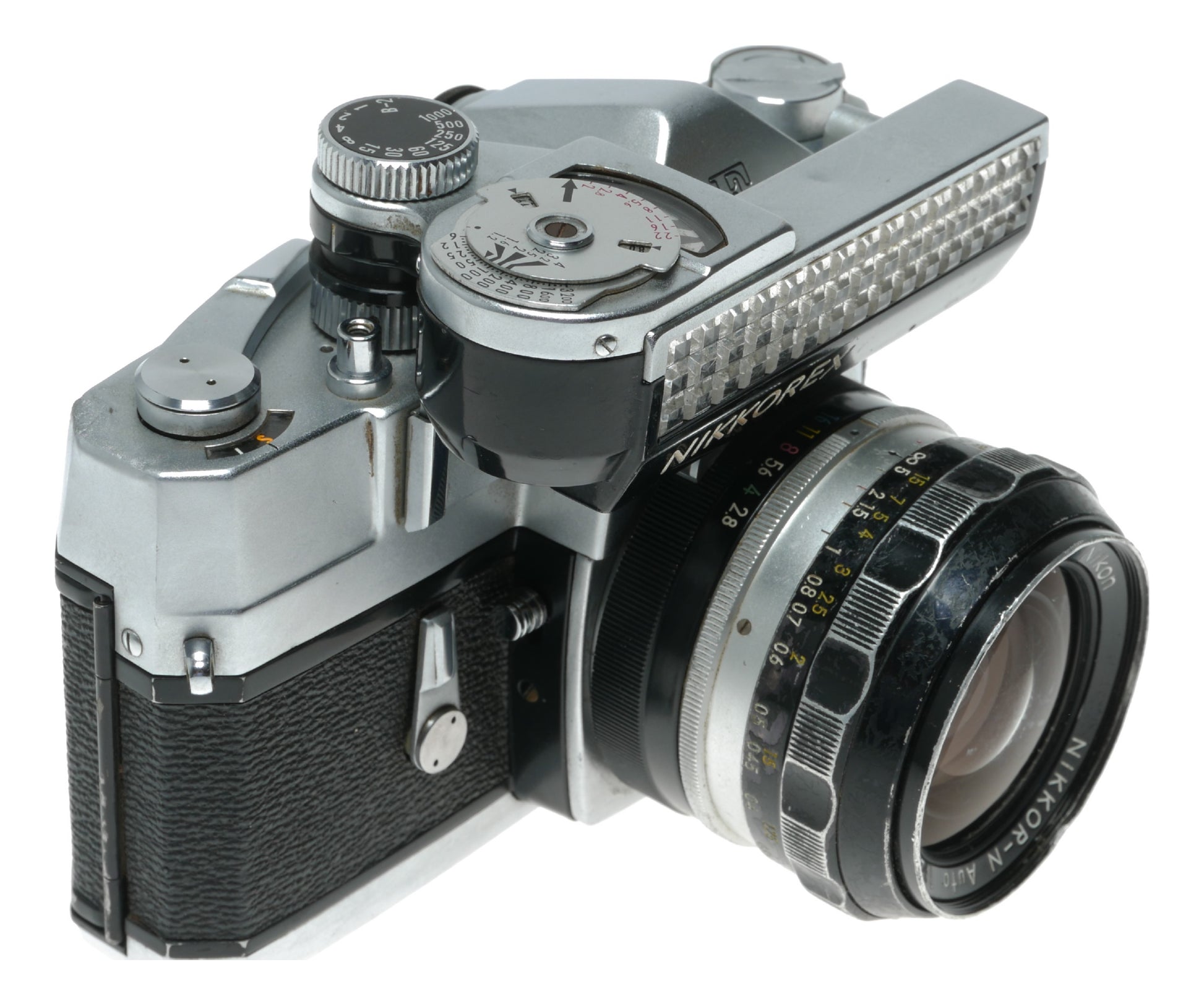 Nikon Nikkorex Vintage Film Camera with NIKKOR-N Auto 24mm f/2.8 Lens, Made in Japan - View 4