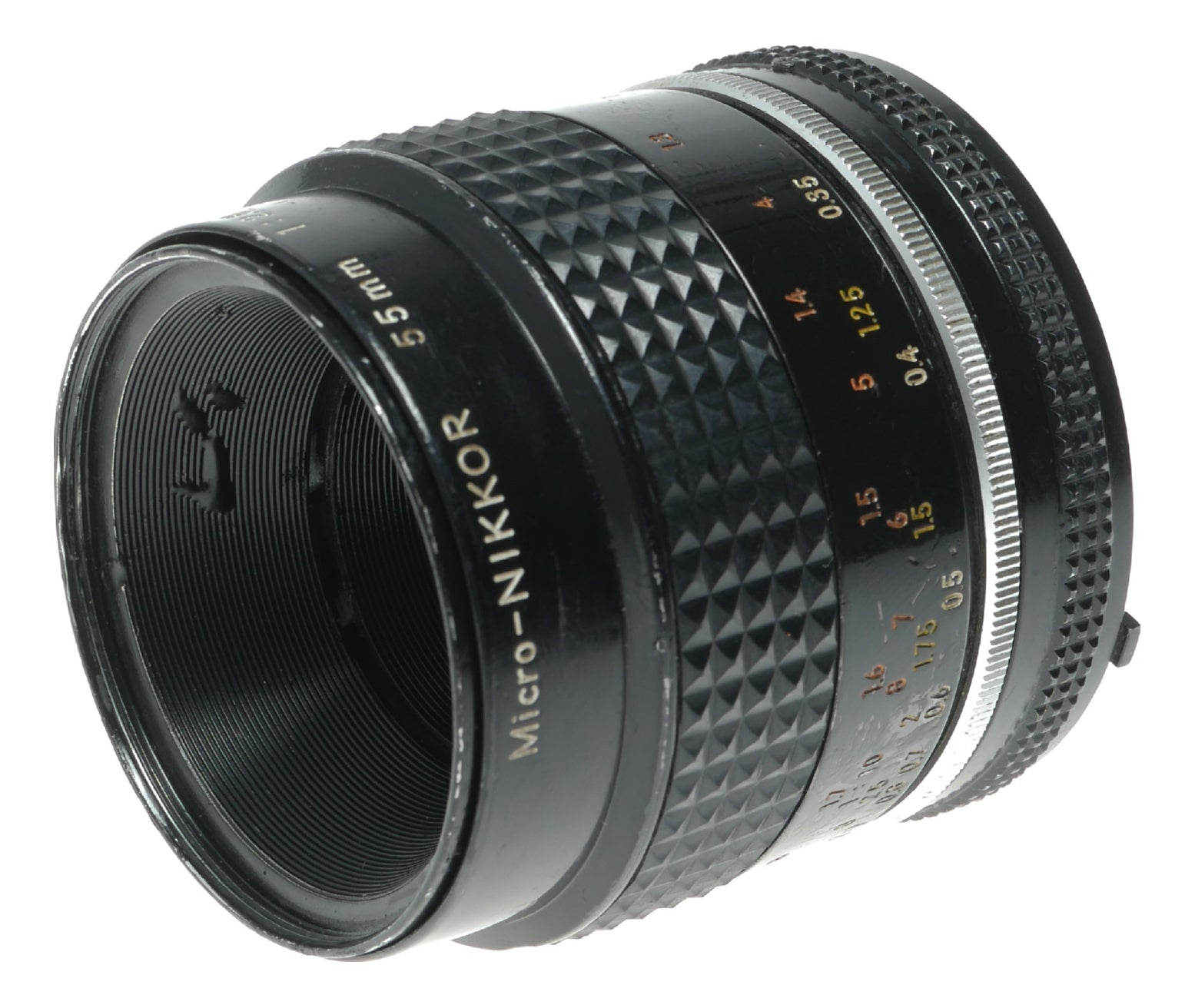 Nikon Micro-NIKKOR 55mm f/2.8 Manual Focus Lens - Made in Japan - View 2