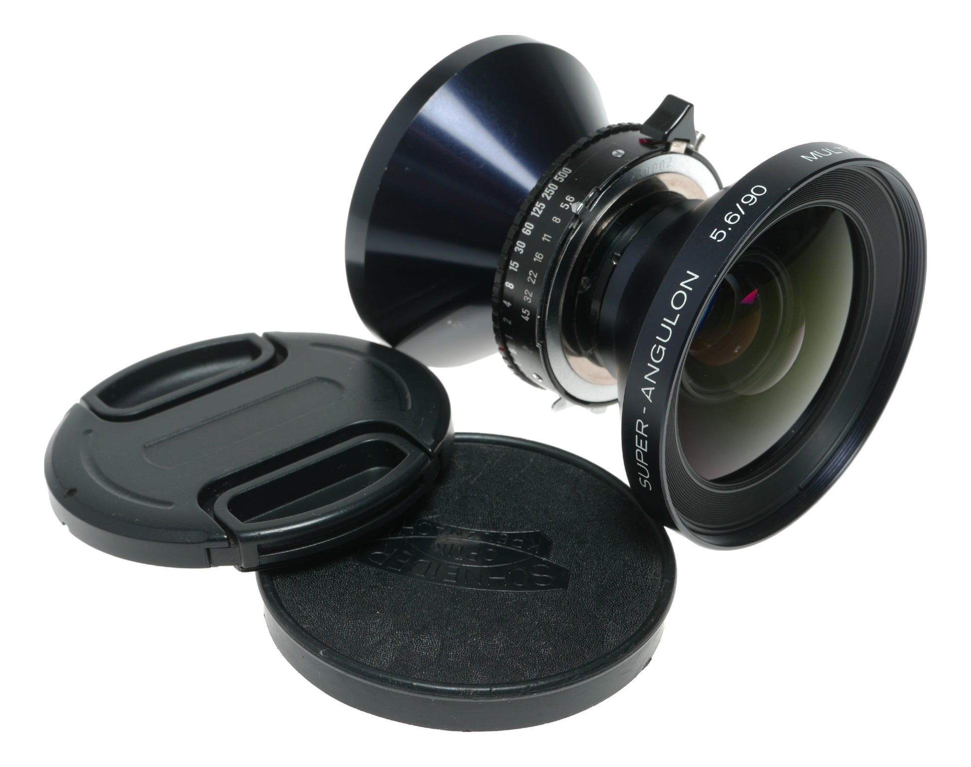 Schneider Kreuznach Super-Angulon 5.6/90mm f/5.6 Lens with Multi-Coating, Made in Germany and Japan