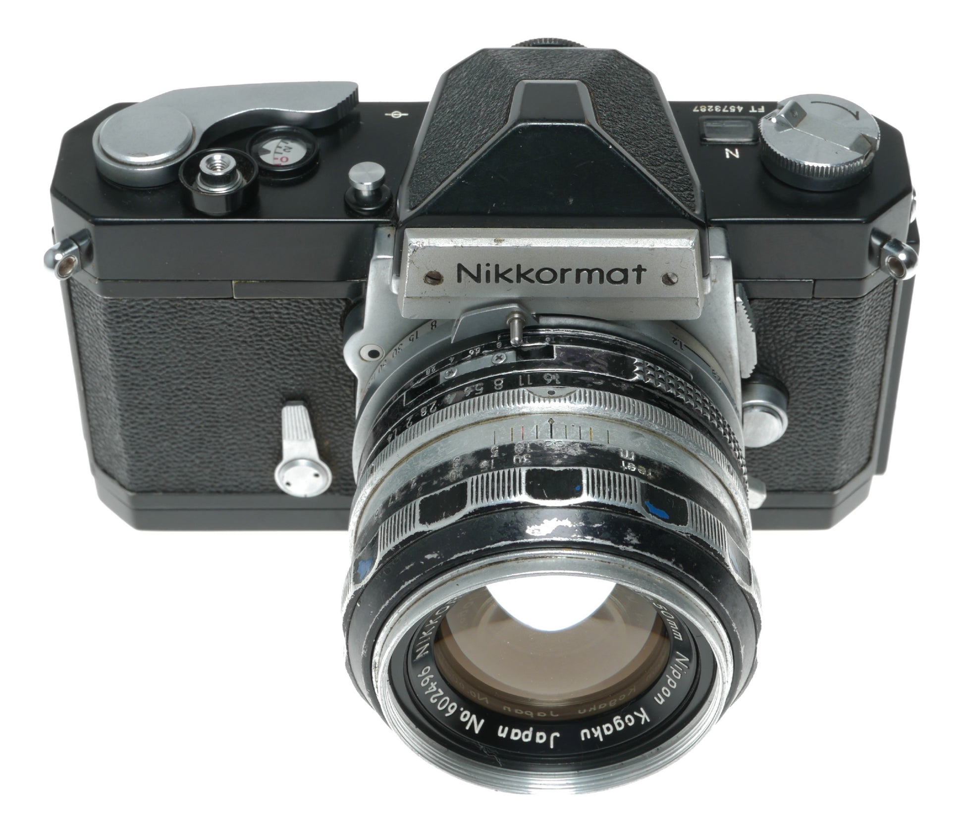 Nikkormat FT Vintage SLR Camera with Nikkor-S Auto 50mm f/1.4 Lens by Nippon Kogaku Japan - View 4