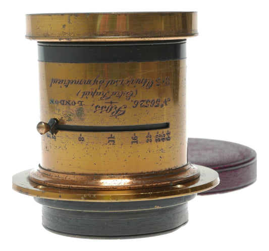 Dallmeyer Rapid Rectilinear Vintage Camera Lens 5x8 with f/8-f/45 Aperture