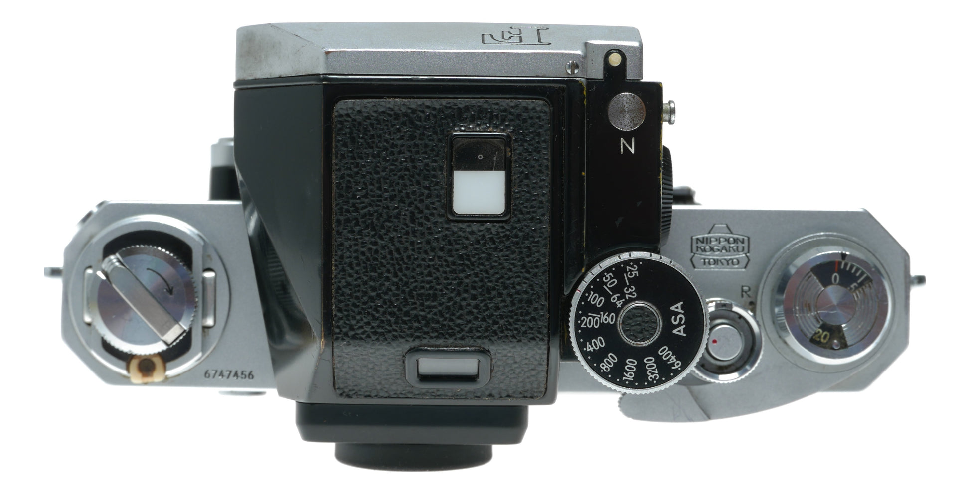 Nikon F Vintage Film SLR Camera with Nippon Kogaku Tokyo Lens, Made in Japan - View 6