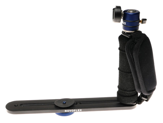 Novoflex Camera Bracket Grip with Blue Ball Head Mount