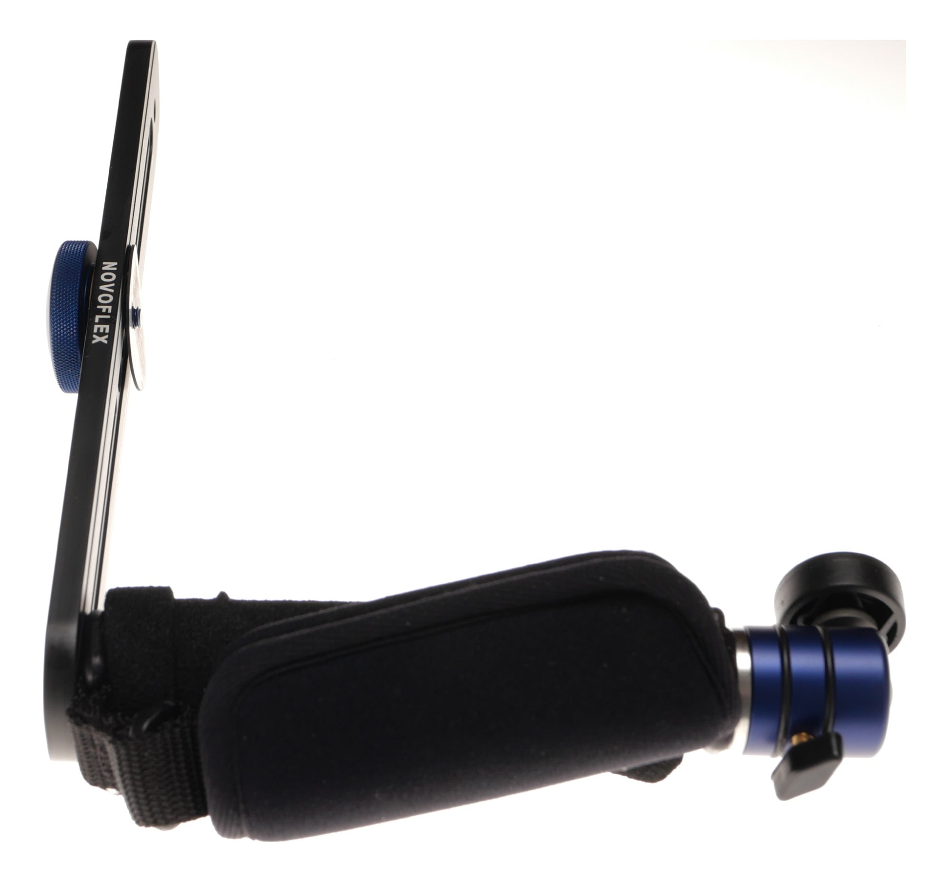 Novoflex Camera Bracket Grip with Blue Ball Head Mount - View 3