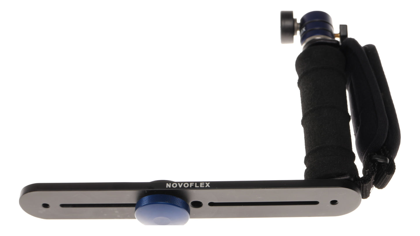 Novoflex Camera Bracket Grip with Blue Ball Head Mount - View 9