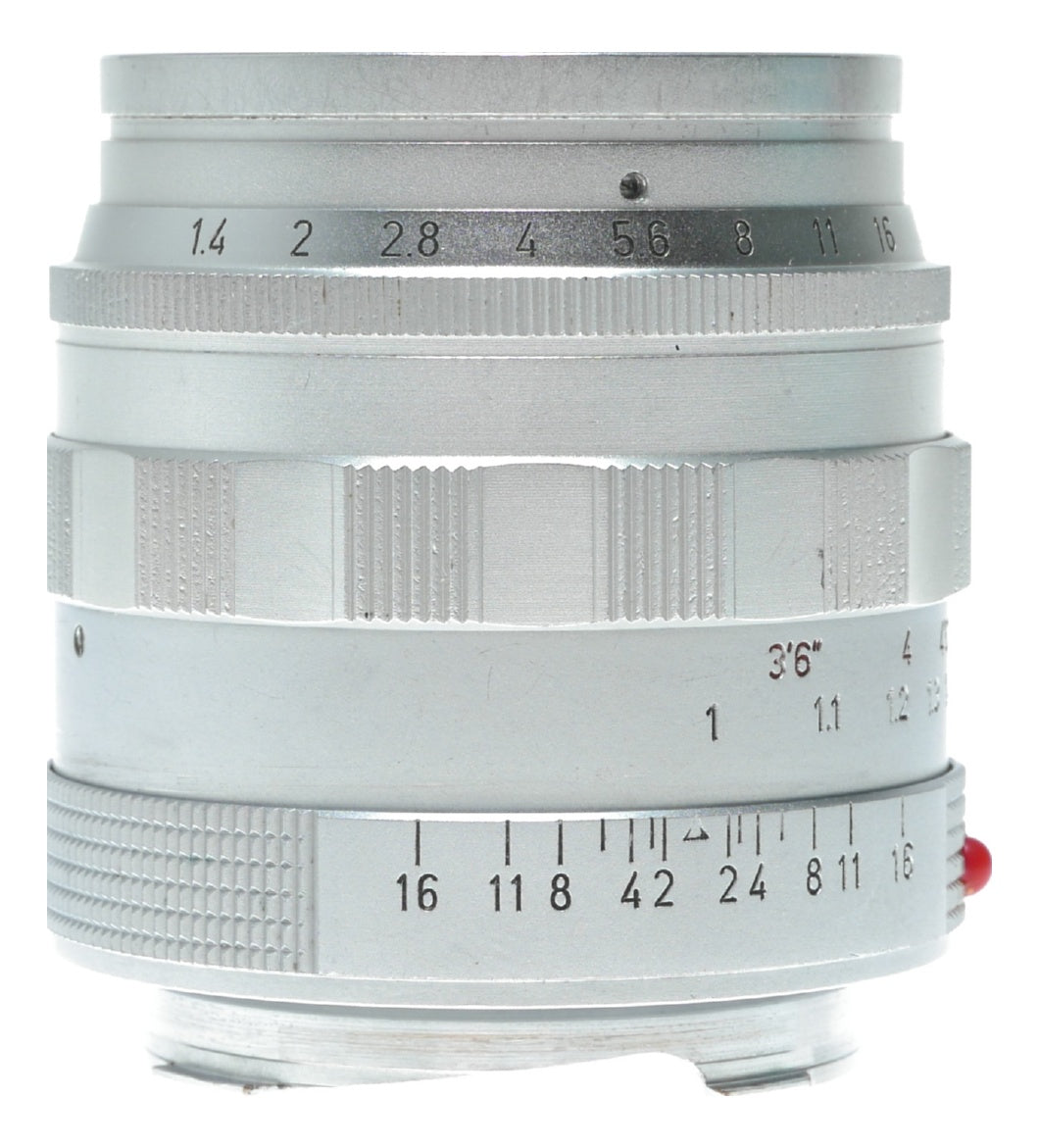Leica Summilux 1.4/50 Reverse scallop chrome lens Rare