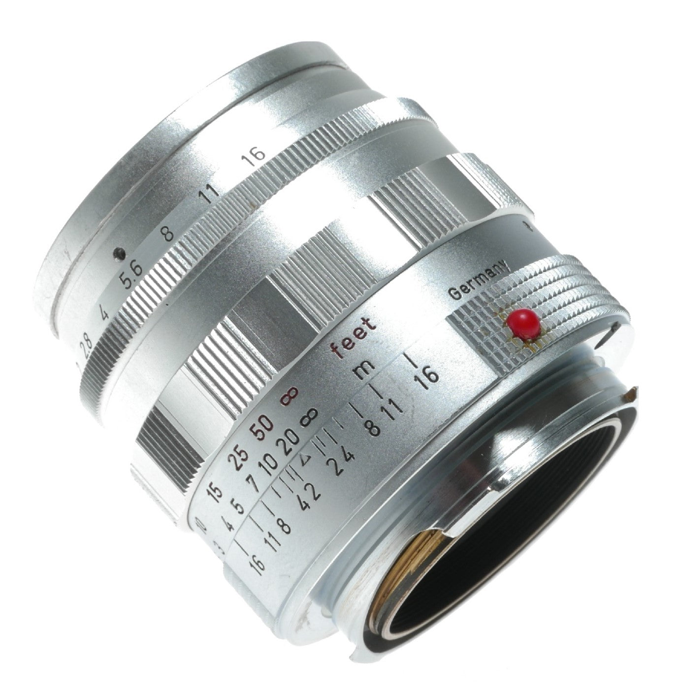 Leica Summilux 1.4/50 Reverse scallop chrome lens Rare