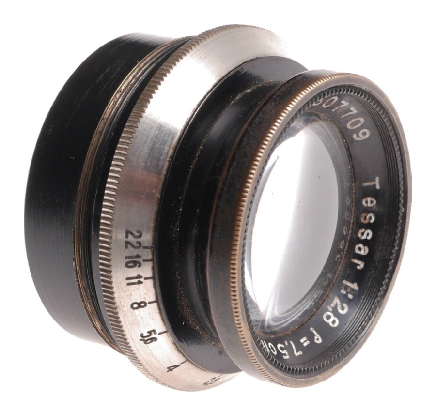 Exakta black medium format vintage camera Tessar 2.8 f=7.5cm Meyer 1:2.8/75mm