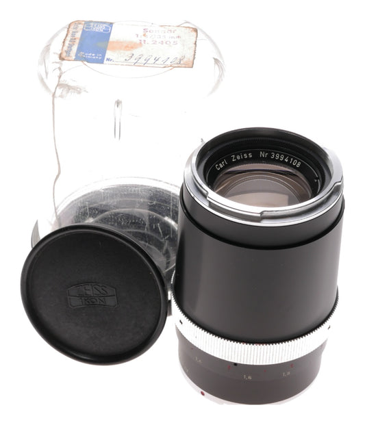 Carl Zeiss Contarex 1:4/135mm Sonnar F=135mm vintage SLR camera lens keeper