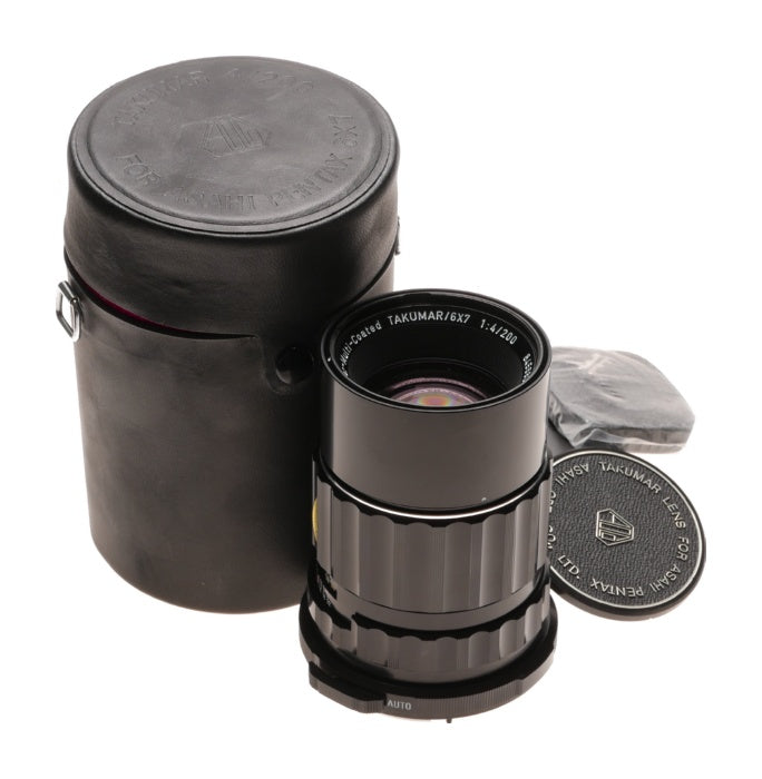 PENTAX 6x7 camera lens 4/200 SMC Takumar f=200mm f4 boxed Mint-