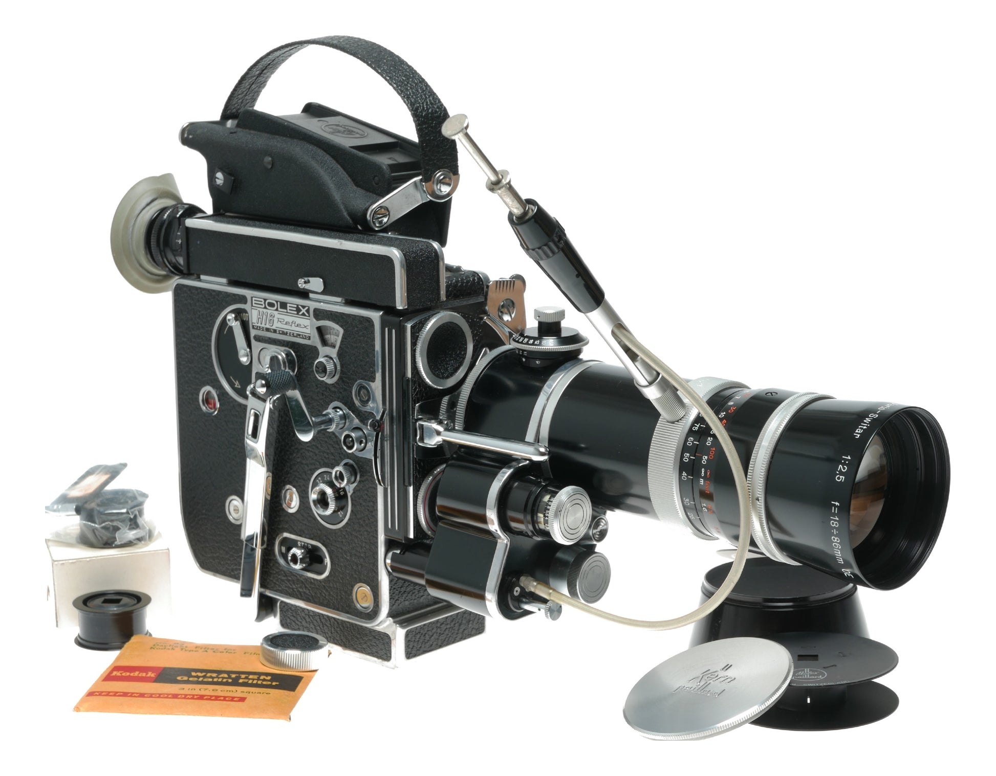 Bolex Rex 5 H16 Reflex 16mm cine camera Switar zoom
