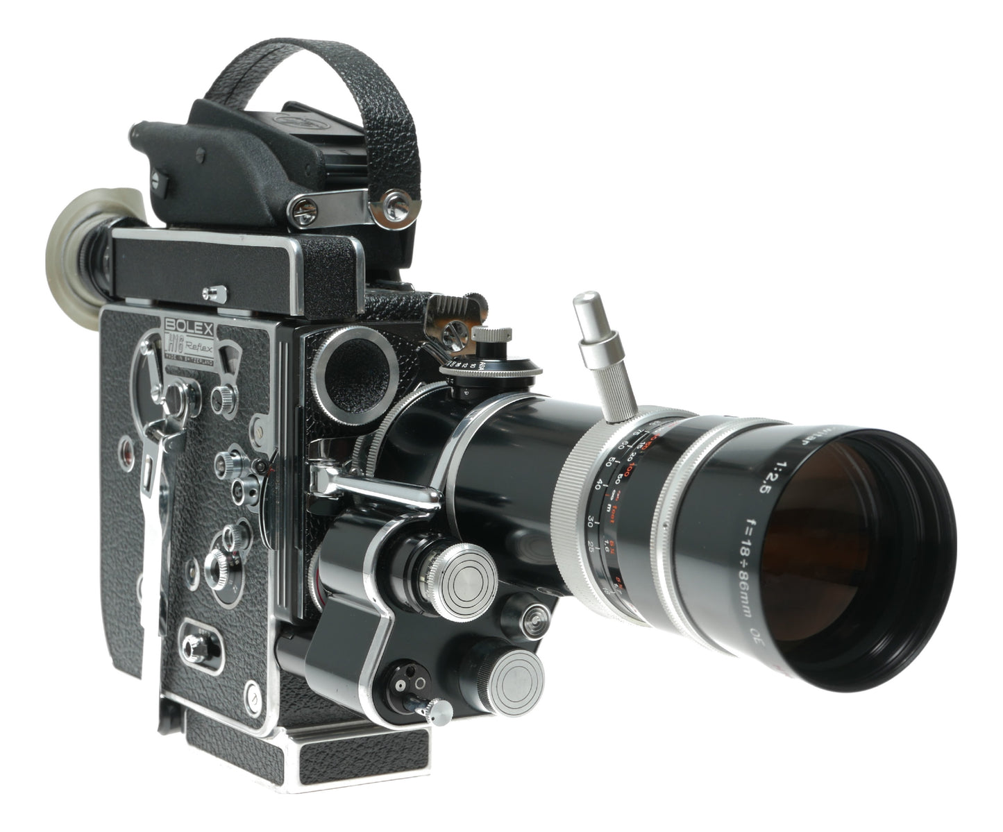 Bolex Rex 5 H16 Reflex 16mm cine camera Switar zoom