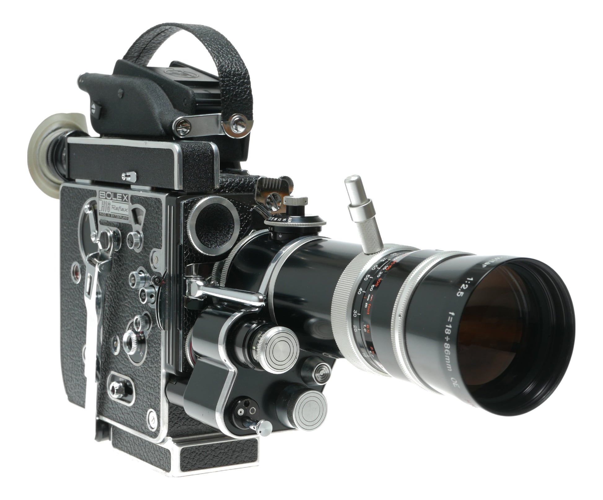 Bolex Rex 5 H16 Reflex 16mm cine camera Switar zoom
