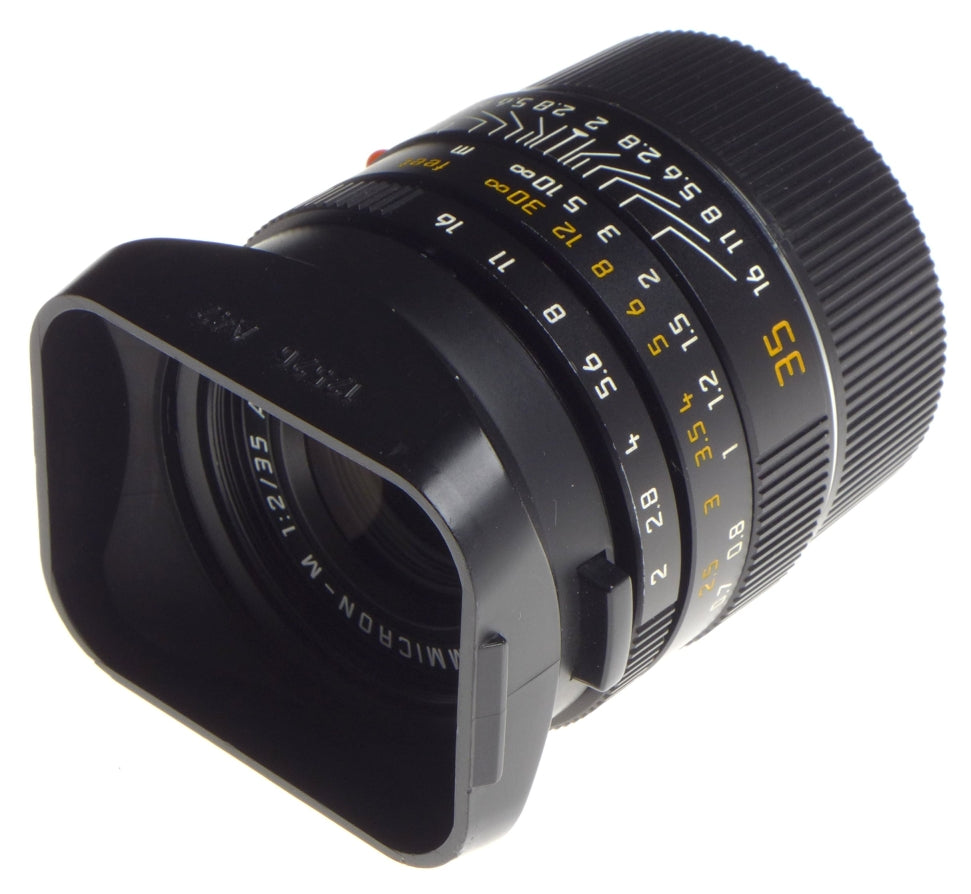 LEICA Summicron-M 1:2/35 ASPH. E39 f=35mm Wide angle camera lens caps hood BOKEH