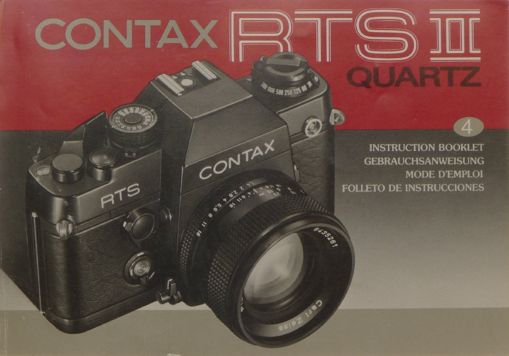 Contax Rts Ii Quartz 35mm Slr Film Camera Body Only Body Cap Instruction Manual - View 9