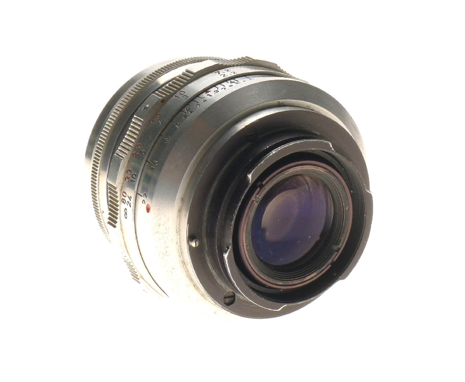 Meyer-optik Gorlitz Primoplan Prime Lens 1:1.9 58mm Red V Exakta Bayonet Mount - View 5