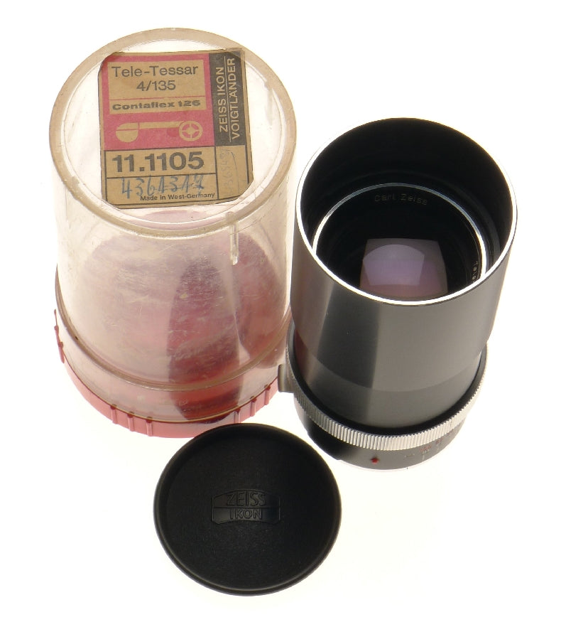 Carl Zeiss-ikon Tele-tessar 4/135 Lens Fits Voigtlander Contaflex Camera