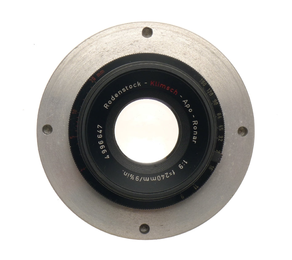 Rodenstock Apo-ronar 1:9 f=240mm sg240/300 Large Format Lens f9.5/12in - View 2