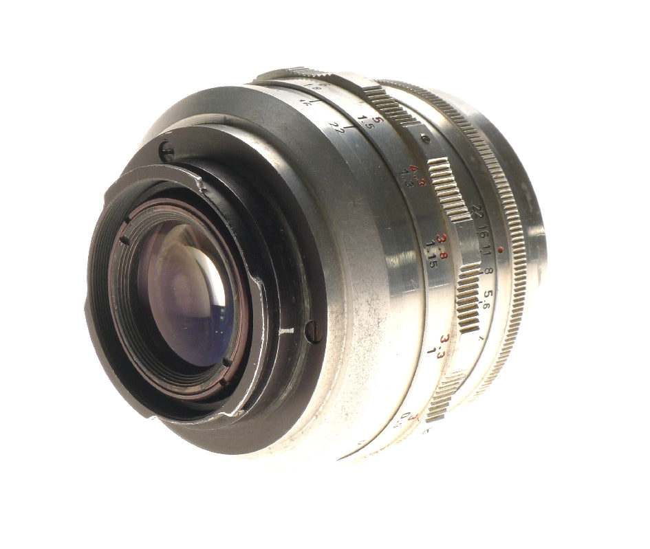 Meyer-optik Gorlitz Primoplan Prime Lens 1:1.9 58mm Red V Exakta Bayonet Mount - View 6