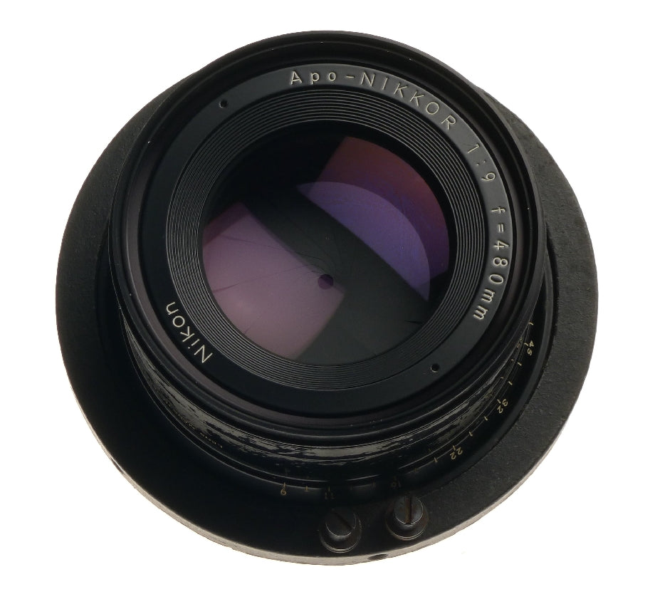 Nikon Apo-nikkor 1:9 f=480mm Large Format Process Lens Front Rear Caps - View 2