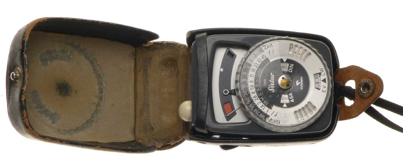 Gossen Sixtar Cds Exposure Meter Cinematography Original Leather Pouch Untested - View 11
