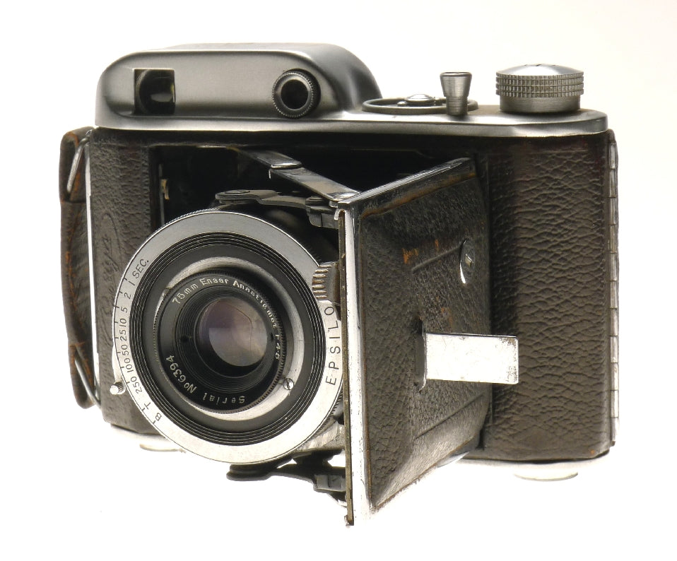 Houghton-butcher Ensign 220 Autorange Folding Camera 75mm Ensar f4.5 Anastigmat - View 3