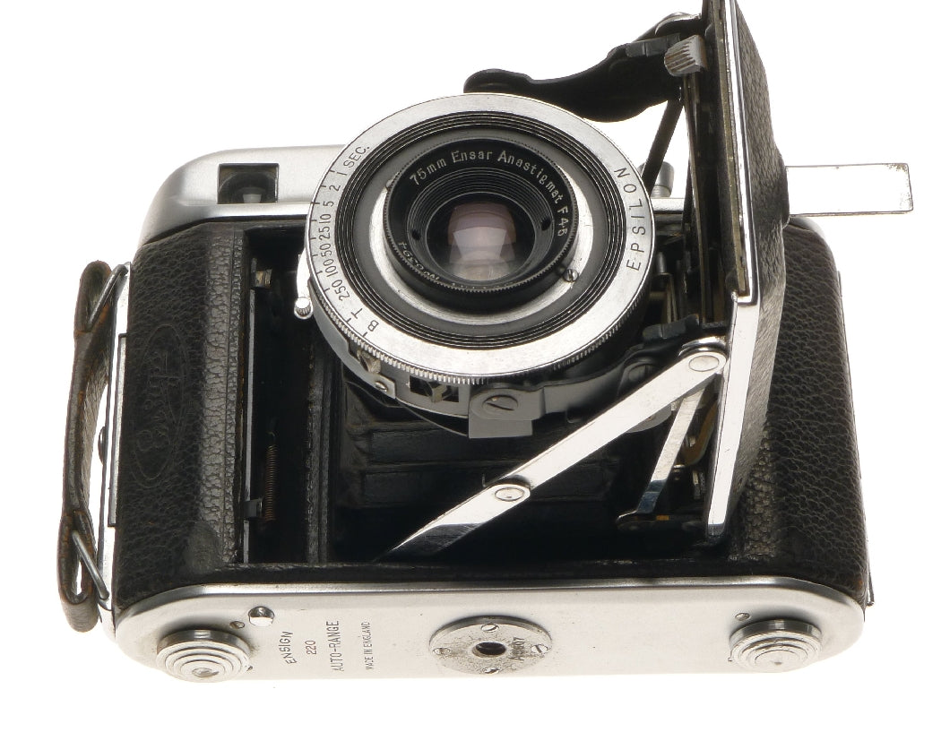 Houghton-butcher Ensign 220 Autorange Folding Camera 75mm Ensar f4.5 Anastigmat - View 6