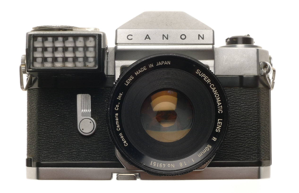 Canonflex Rp Slr Film Camera Super-canomatic Lens R 50mm 1:1.8 with Canon-meter