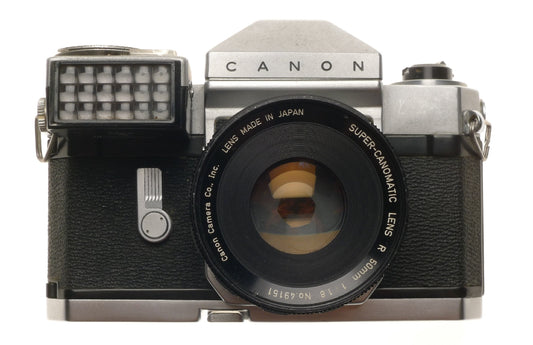 Canonflex Rp Slr Film Camera Super-canomatic Lens R 50mm 1:1.8 with Canon-meter