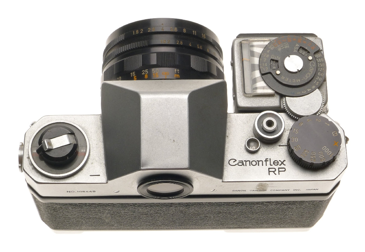 Canonflex Rp Slr Film Camera Super-canomatic Lens R 50mm 1:1.8 with Canon-meter - View 3