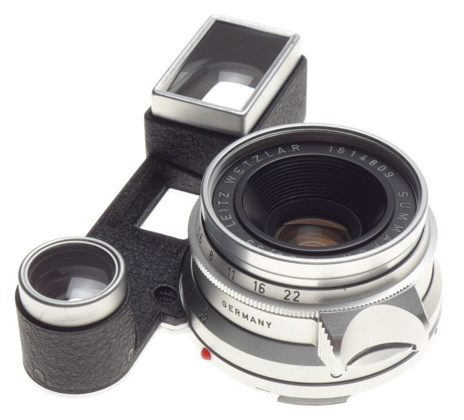 Leica SIMWO-M Germany Summaron 2.8/35 Rare Eyes F=35mm Mint Lens Box Museum Cond