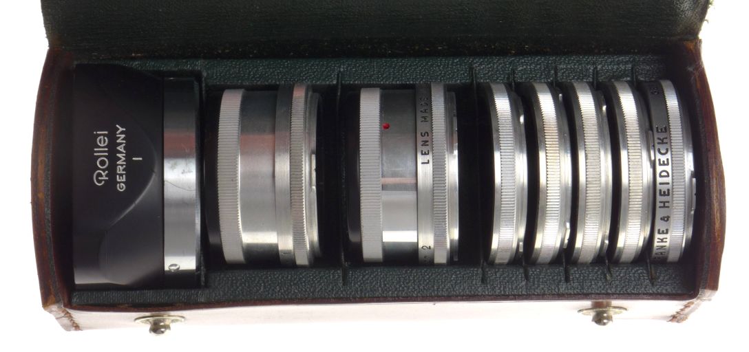 Rolleiflex Bay I Filter Kit Museum condition 2x Rolleinar Set 5x Lens Hood cased