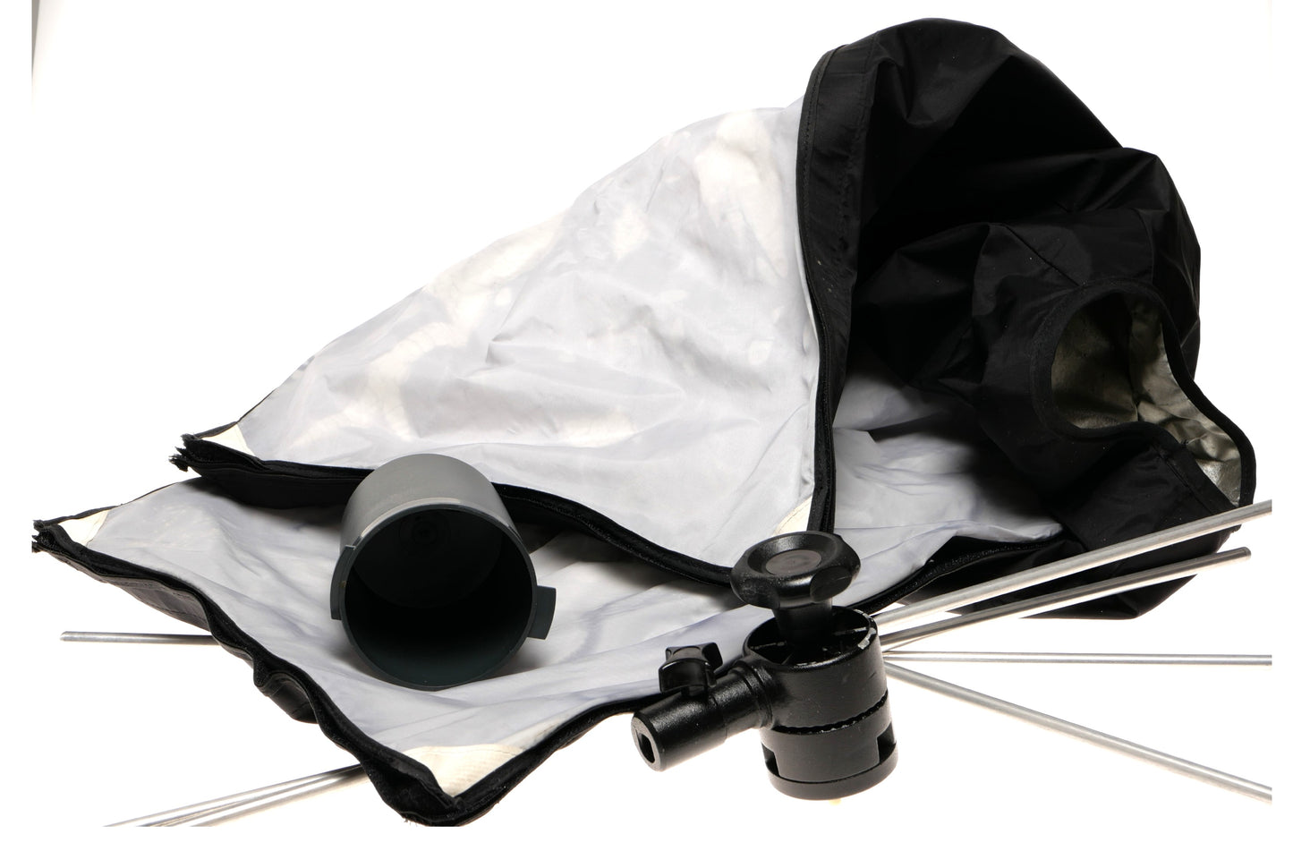 Studio Softbox Light Diffuser with Mounting Bracket and Rods
