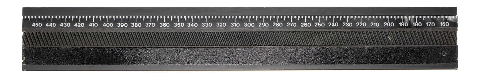 Focusing Rail Track Rack Pinion Scale 450-160mm Black