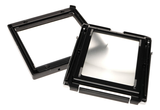 4x5 Large Format Film Holder Pair with Grid Focusing Screen