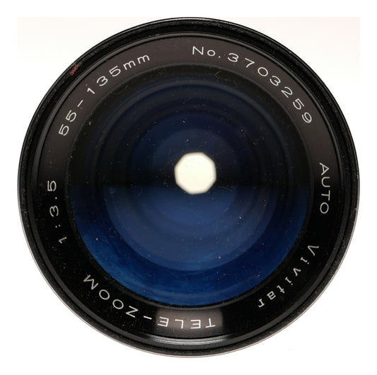 Vivitar 55-135mm f/3.5 Tele-Zoom Auto Lens with Meter - View 4
