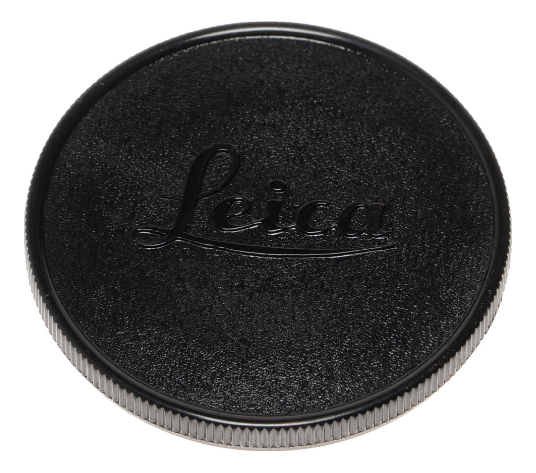 Leica Black Lens Cap Metal Rim Push On Mount